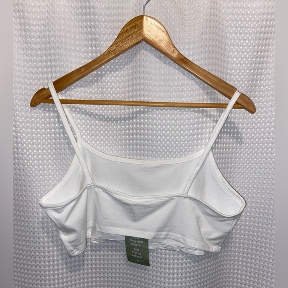 Women’s H&M Divided white cropped tank / bralette size XL NWT - Picture 6 of 10